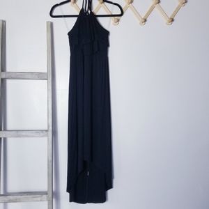 5TH & LOVE ROPED HOLTER BLACK HI LO DRESS SIZE XL